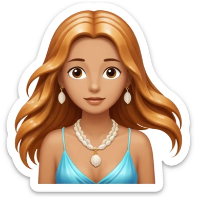 mujer del mar sticker