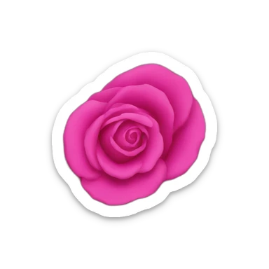iPhone rose fuchsia sticker