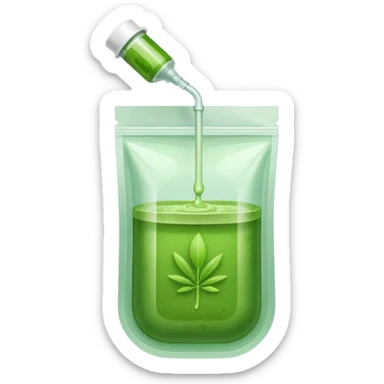 Matcha in iv bag sticker