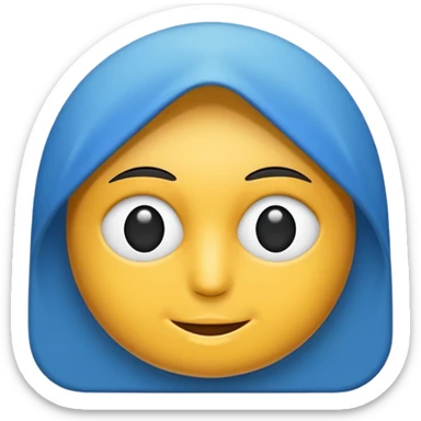 Mavi kutucuğun içerisinde beyaz tik sticker