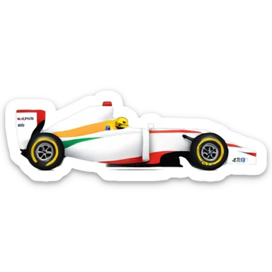 formula 1 car. seen in profile sticker