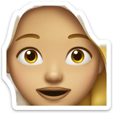  girl gold teeth sticker