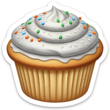 silver vanilla muffin sticker