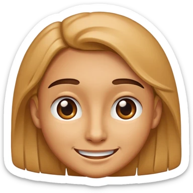 A face that is smirking  sticker