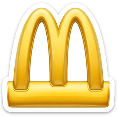 Mcdonalds logo sticker