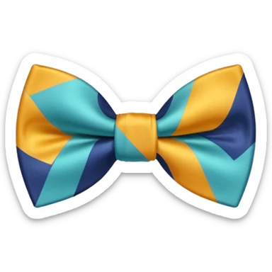 Aesthetic bow tie sticker