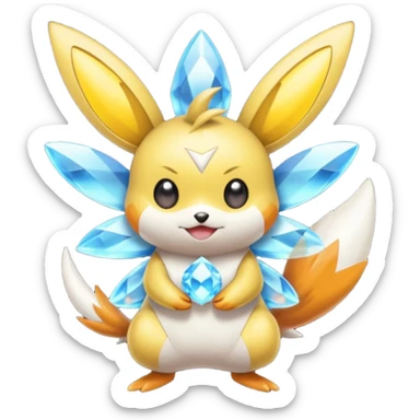 Emolga-Victini-Carbink-fusion sticker