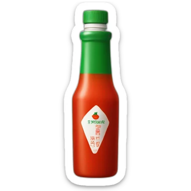 sriracha sauce bottle sticker