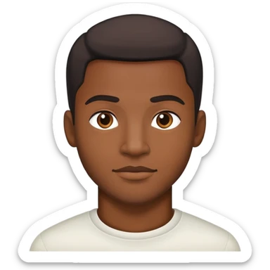 Black handsome guy  sticker