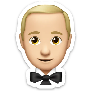 Photo of Vladimir Putin with black ribbon sticker