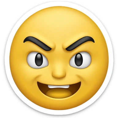 Angry smirk emoji google  sticker