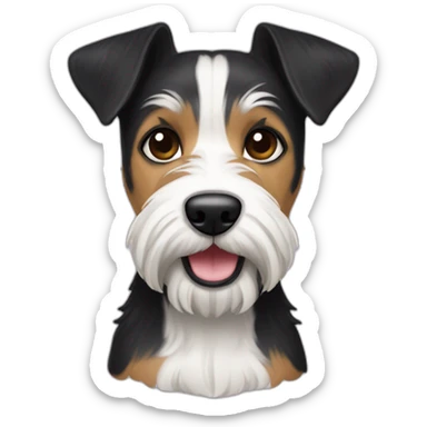 A black scotish terrier hembra sticker