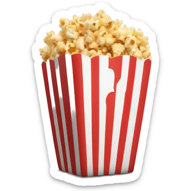 pop corn without cup sticker