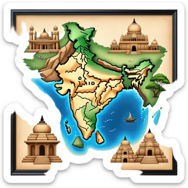 India in 2500 bc emage  sticker