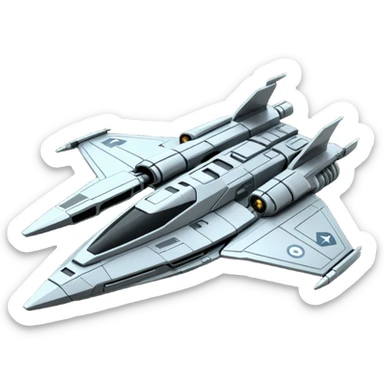 crea un emoji de la nave perseus de star citizen sticker