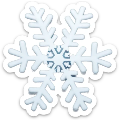 Snowflake sticker