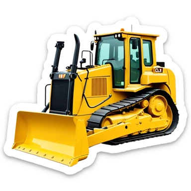 Bulldozer - CAT D6T (Model Year: 2021) (Iconic colour: Yellow) sticker