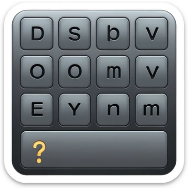 Shadow keyboard sticker