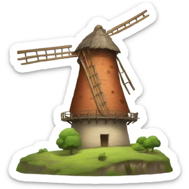 Molino viento sticker