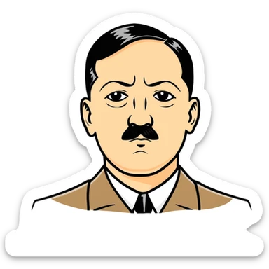 Adult Hitler sticker