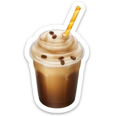 iced coffee with carmel  sticker