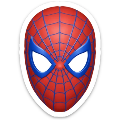 Spiderman head sticker