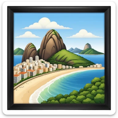 pao de acucar rio de janeiro png sticker