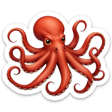 Asian communist revolutionary octopous sticker