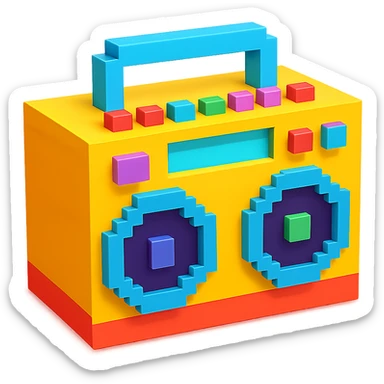 boombox sticker
