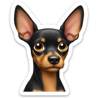 Miniature pincher sticker
