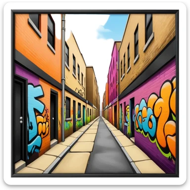 Pedley St Alley graffitti sticker