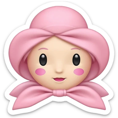 Quiero un lazo de color rosa pastel  sticker