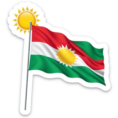 Kurdistanflag sticker