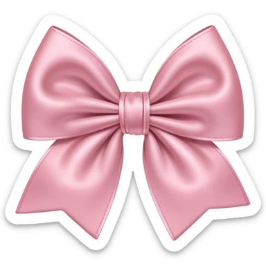 Light pink bow  sticker