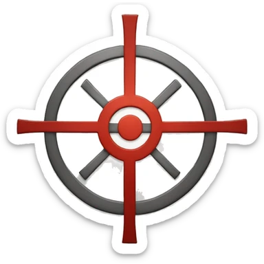 RED CROSSHAIR sticker
