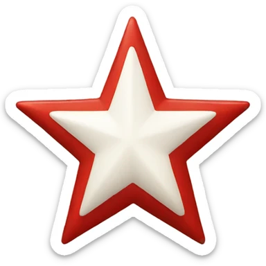 Red star sticker