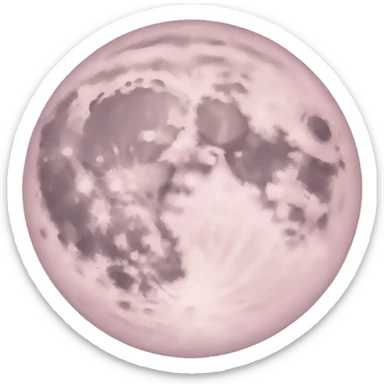 pastel pink moon sticker