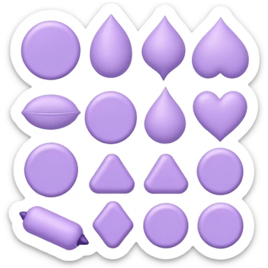 aesthetic pastel purple decoration items sticker