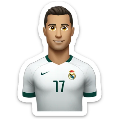 Cr7 retourné sticker
