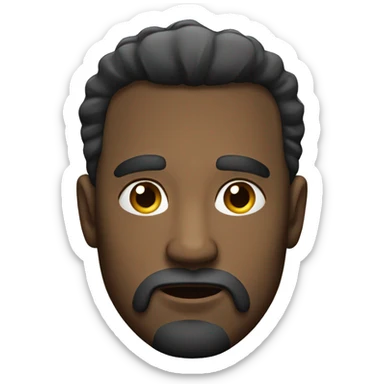 a man with an arrogant look sticker