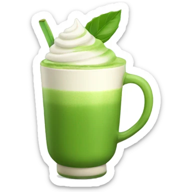 Matcha latte  sticker