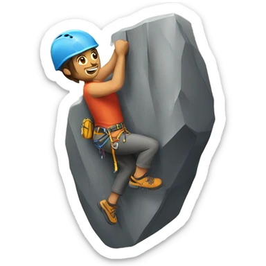rock climber sticker
