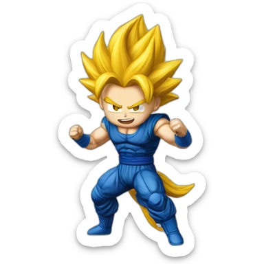 Super saiyen sticker