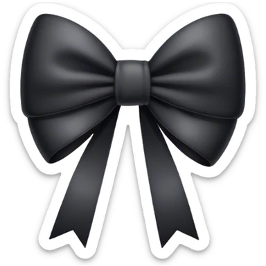 Black Bow sticker