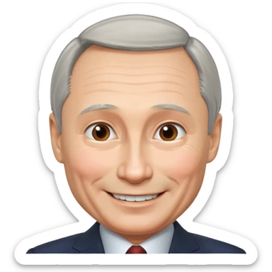 Putin smile sticker
