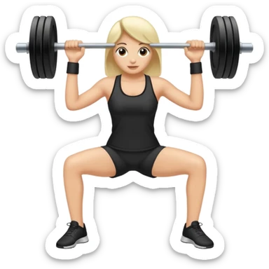 unas pesas de hacer ejercicio  sticker