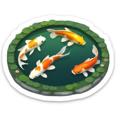 koi pond sticker