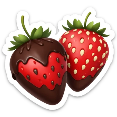 Chocolate dipped strawberries  sticker