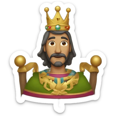 Tres reyes magos siguiendo la estrlla sticker