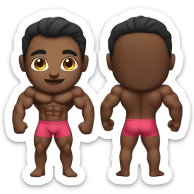 dark-skinned-indian-bodybuilder sticker